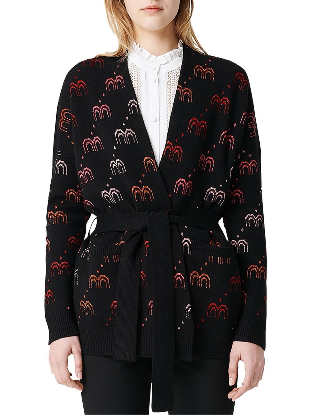 Maje Melon Knit Cardigan